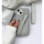 Rhode Lip Case Grey iPhone 13 – стильний сірий чохол з блиском